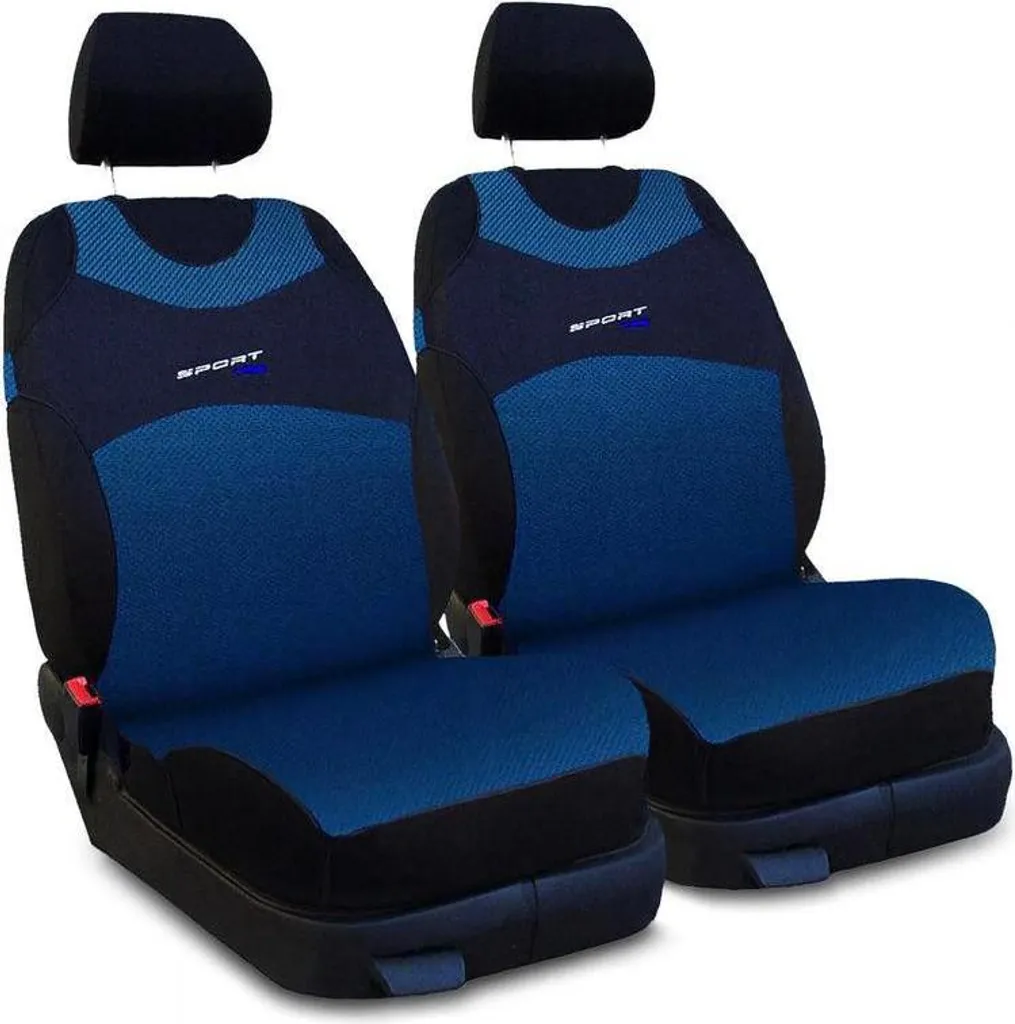 Coprisedili auto Coprisedili universali Auto Set Blu Anteriore 1+1 per Fiat Doblo - 8
