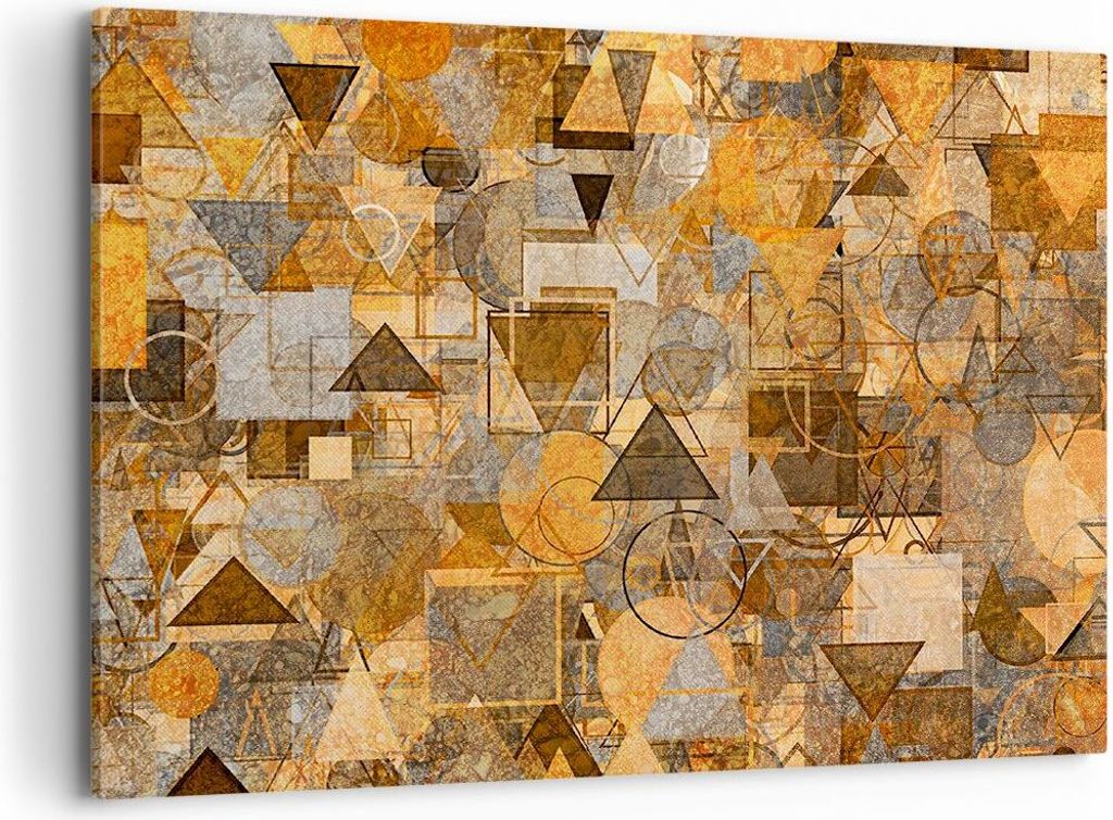 Bild auf Leinwand - Leinwandbild - Abstraktion modern - 100x70cm - Wand Bild - Wanddeko - Leinwanddruck - Bilder - Kunstdruck - Wanddekoration - Le...