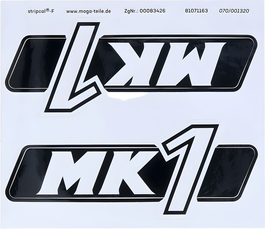 Set di adesivi MOGA per modello MK1, dimensioni 45 x 110 Immagine del prodotto 
