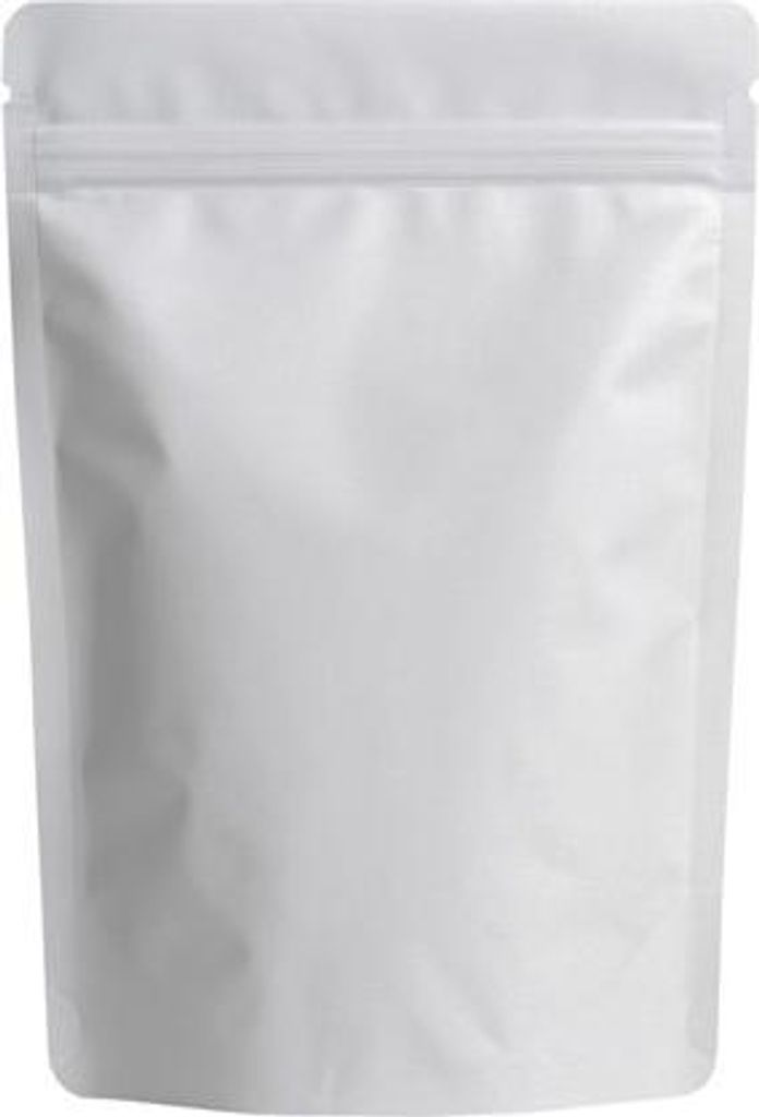 Doypack-Verpackungen 750 ml, mattweiß, ohne Fenster – 50 Stück