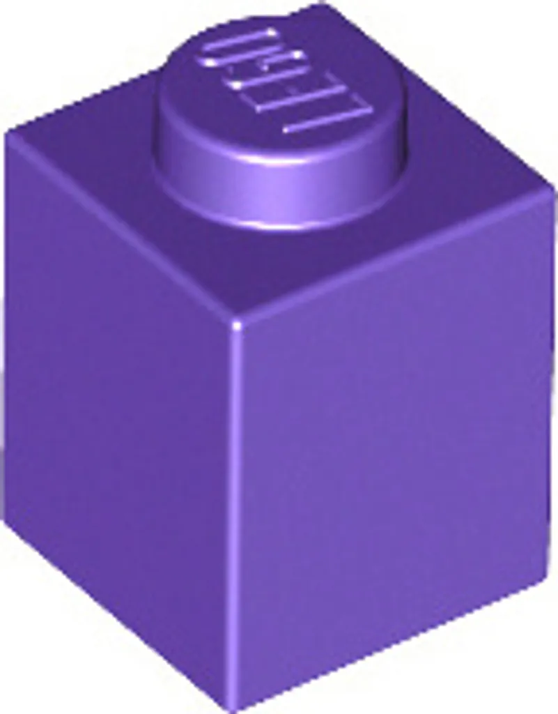 Lot de 250 Briques de Construction LEGO 1x1 Violettes Dark Purple 3005