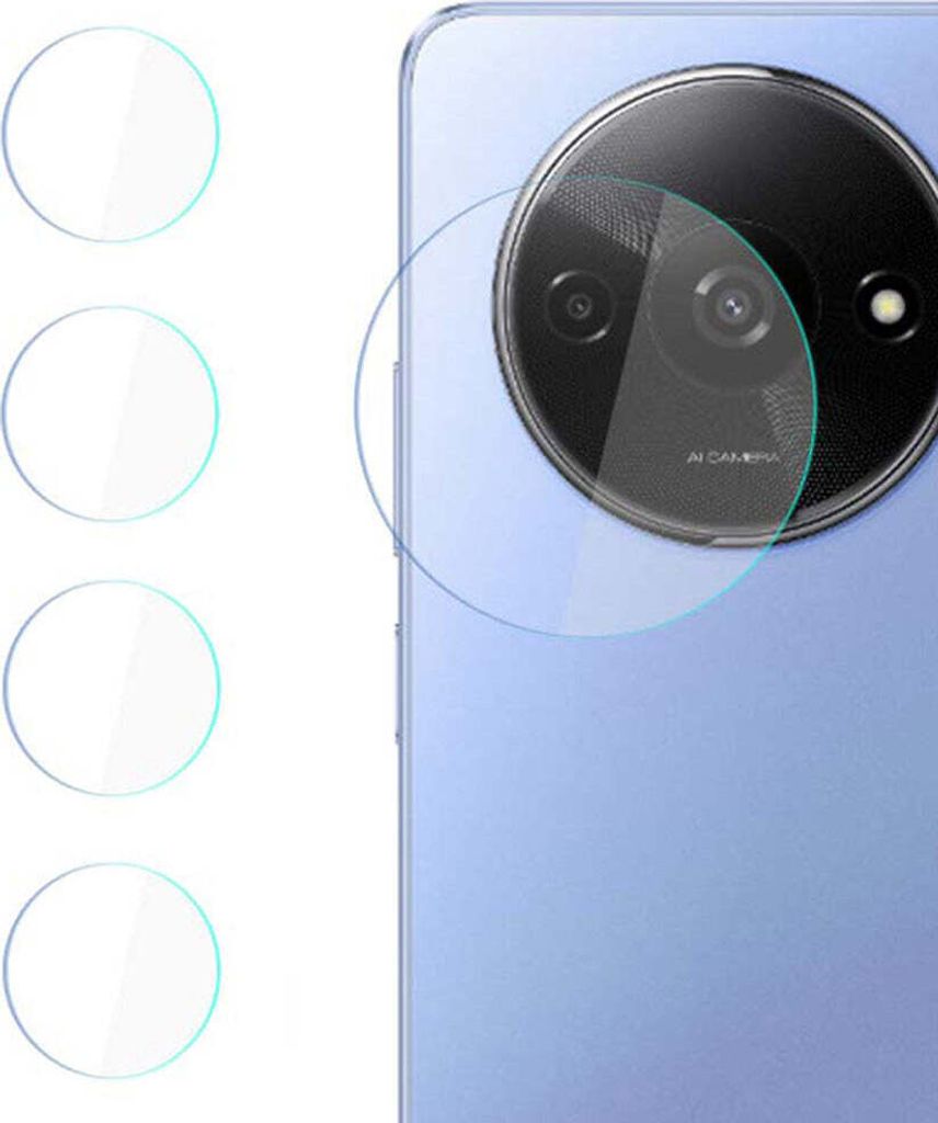 3MK Protezione Obiettivo Fotocamera Per Redmi Note 12 4G: Vetro Ibrido Infrangibile, 4 Pezzi, Ultra Sottile