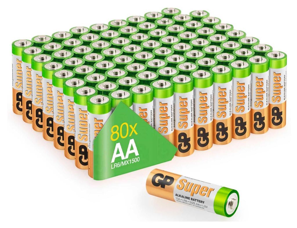 GP Batteries 03015AS80 1x80 GP Super Alkaline AA Mignon Obrázok produktu 