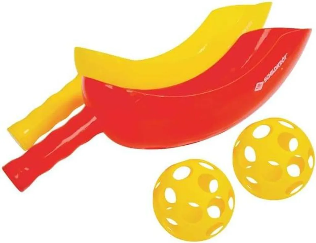 Scoop Ball Haute Résistance Jeu d'Adresse avec 2 Raquettes Ergonomiques