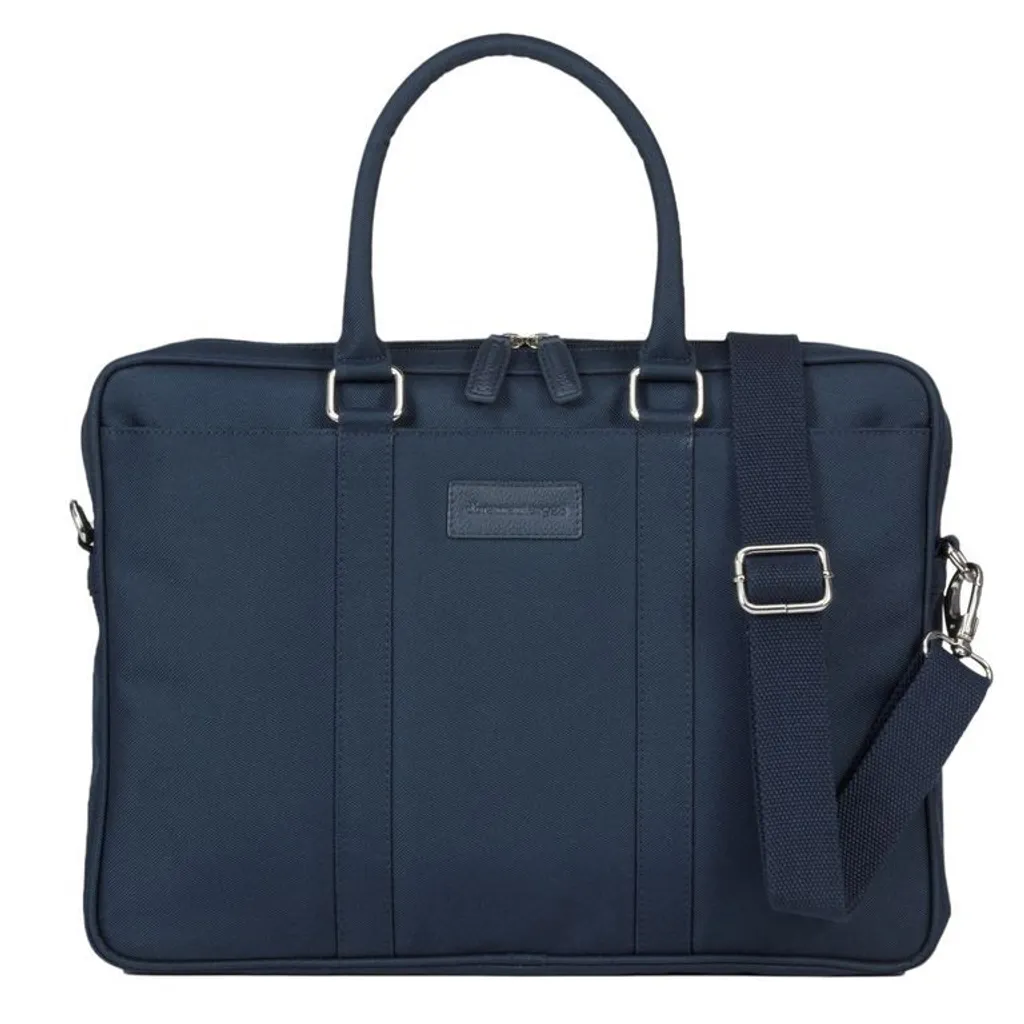 Porte-documents en cuir bleu dbramante1928 Fifth Avenue de 15"