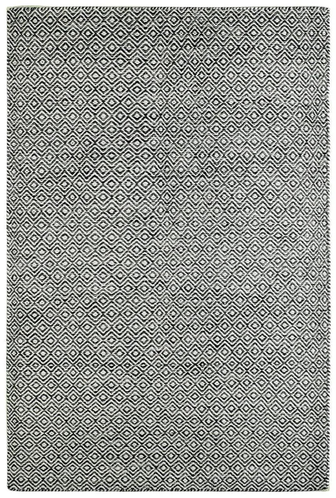 Tapis Jaipur 334 Graphite Noué à la Main 120x170 cm - Artisanat d'Inde