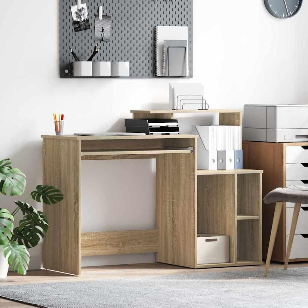 Maison Exclusive - Schreibtisch Sonoma-Eiche 120,5 x 44 x 88,5 cm Holzwerkstoff