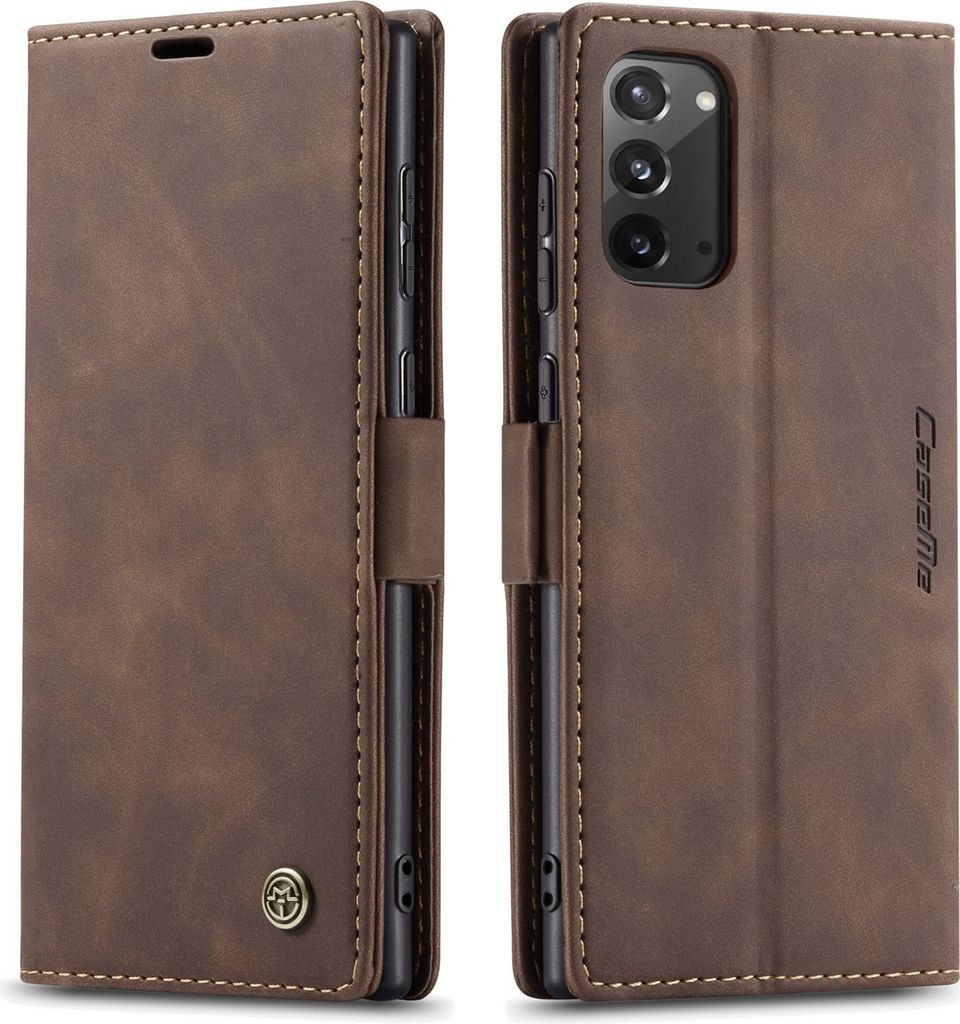 Galaxy Note 20 Hülle, LaimTop Retro Kunstledertasche TPU Produktbild 