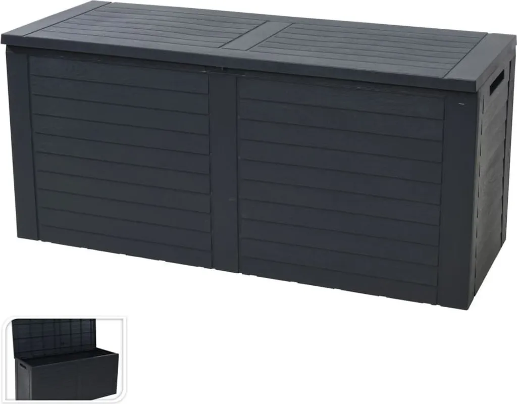 Coffre de Jardin 240 L ProGarden Ollie Robuste et Résistant aux UV