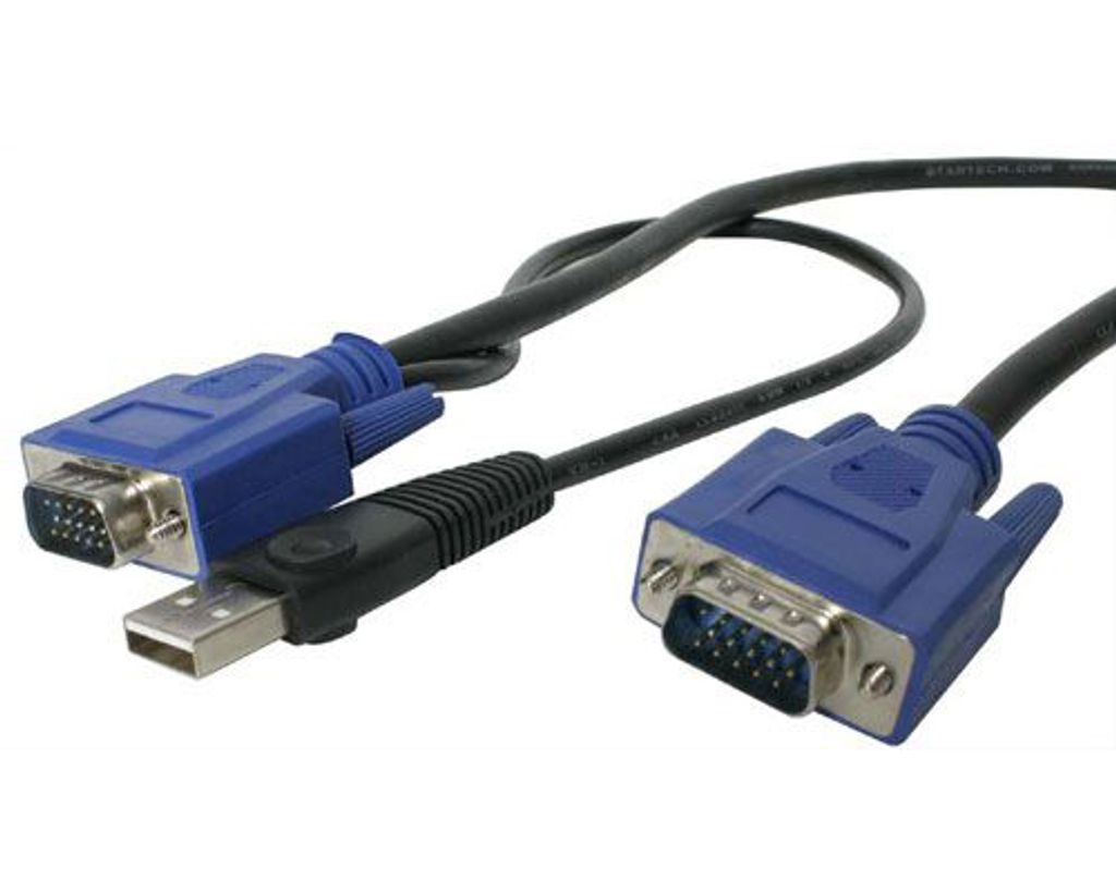 StarTech.com 4,5m USB VGA KVM Kabel 2-in-1 - Schwarz