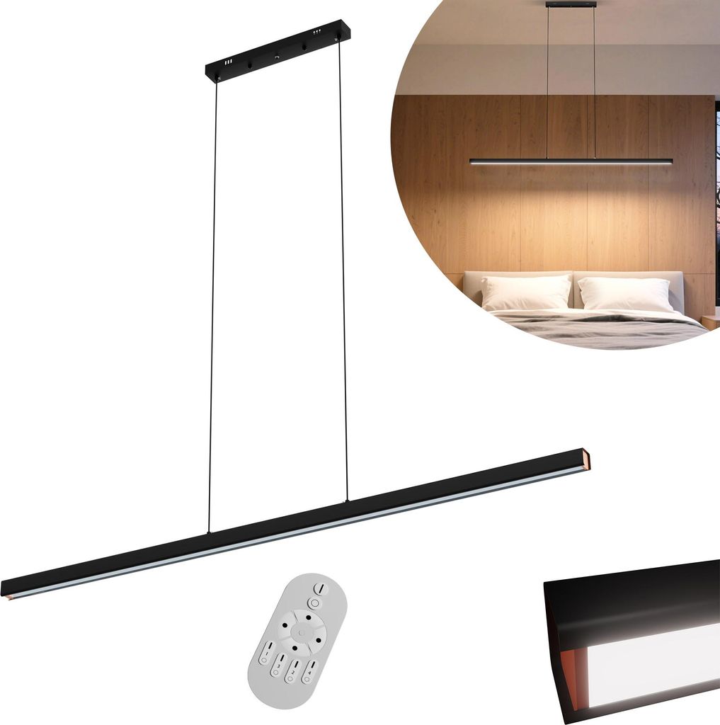UISEBRT 150cm LED závěsné světlo 60W Stmívatelné, výškově Obrázek produktu 