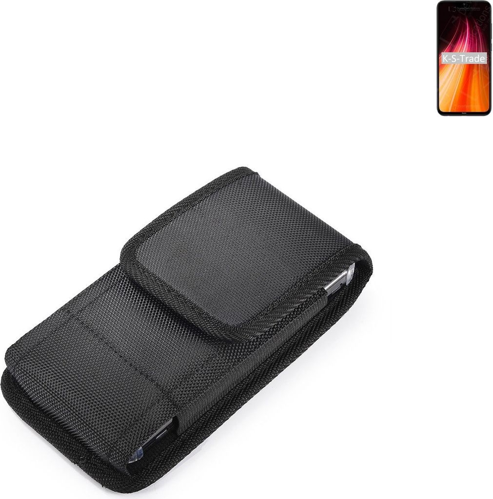 Holster Gürteltasche kompatibel mit Xiaomi Redmi Note 8T Holster Gürtel Tasche wasserabweisend Handy Hülle Schutz Hülle Outdoor schwarz K-S-Trade