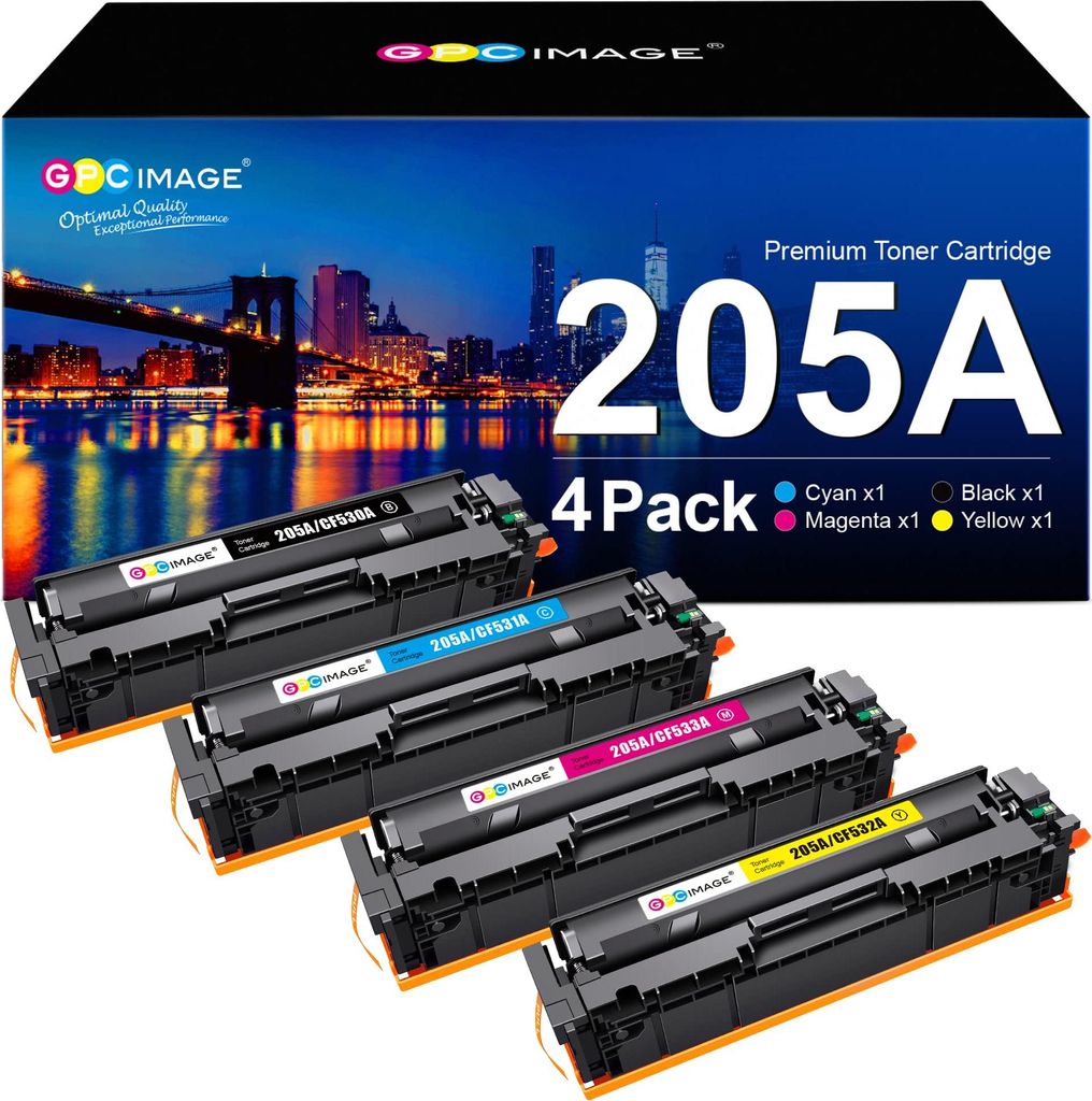 GPC IMAGE 205A Toner Kompatibel für HP 205A CF531A CF532A CF533A CF530A für HP Color LaserJet Pro MFP M181fw Toner M180n M181n M180nw M180fw M154...