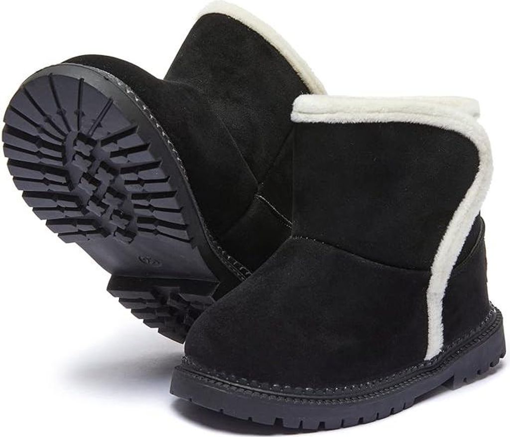 Scarpe Invernali Da Bambina Nere Hdhao Taglia 24 Lunghezza Immagine del prodotto 