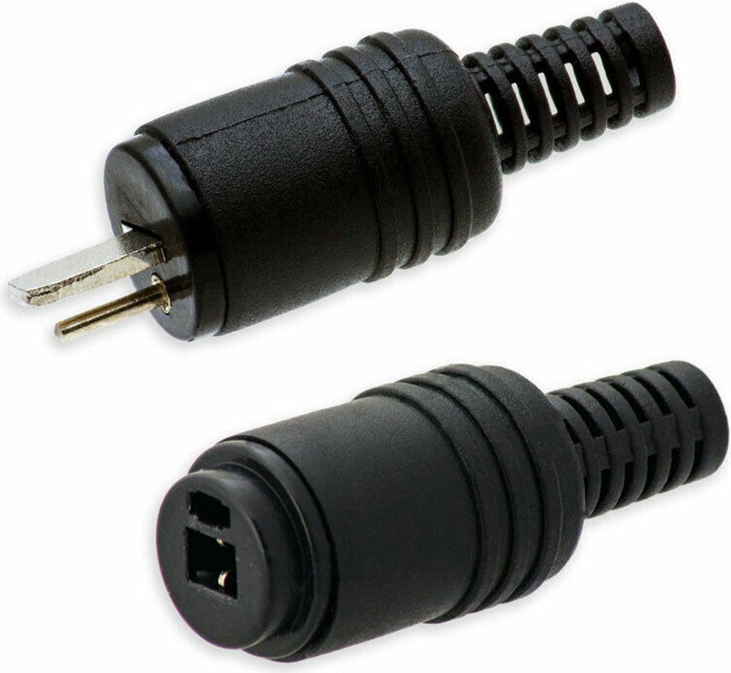 Din 2-pol. Lautsprecher Audio SET 1x LS-Stecker 1x LS-Buchsen schraubbar Adapter