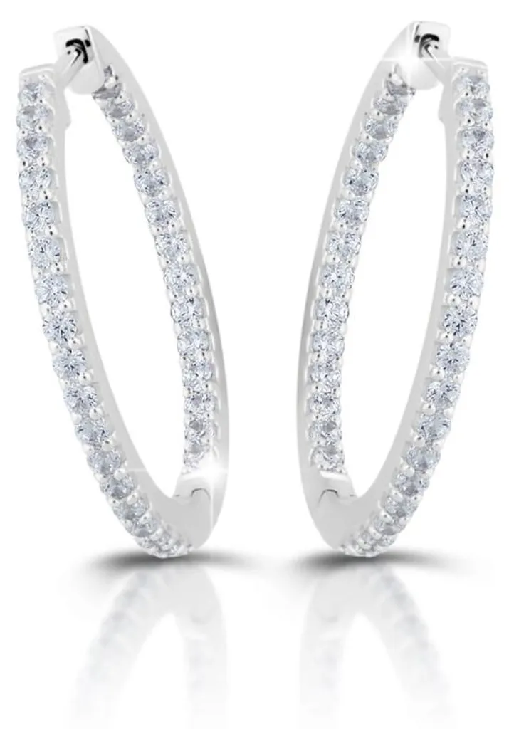 Boucles d'oreilles argent M02121 : créoles légères anti-irritation