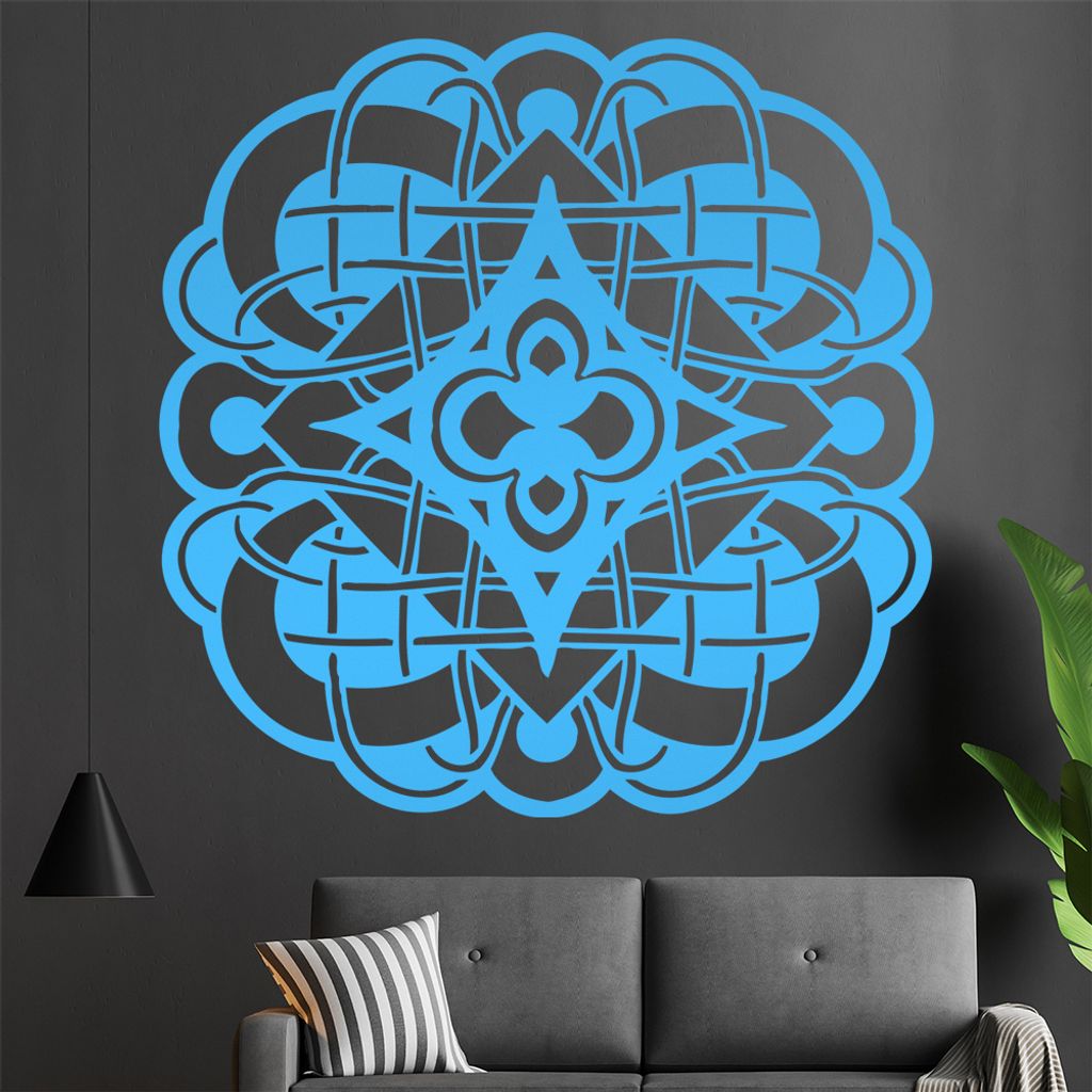 keltische Knoten Wandtattoo in 6 Größen - Wandaufkleber Wall Sticker - Dekoration, Küche, Wohnzimmer, Schlafzimmer, Badezimmer
