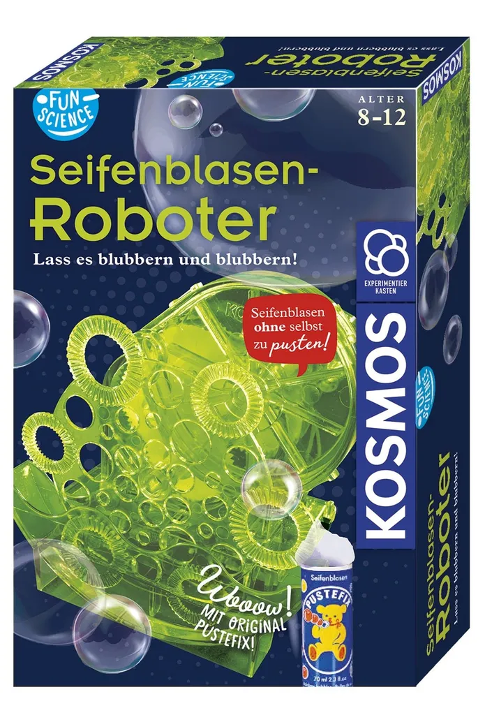 Robot à Bulles Autonome Kosmos Fun Science avec Flux de Bulles Continu