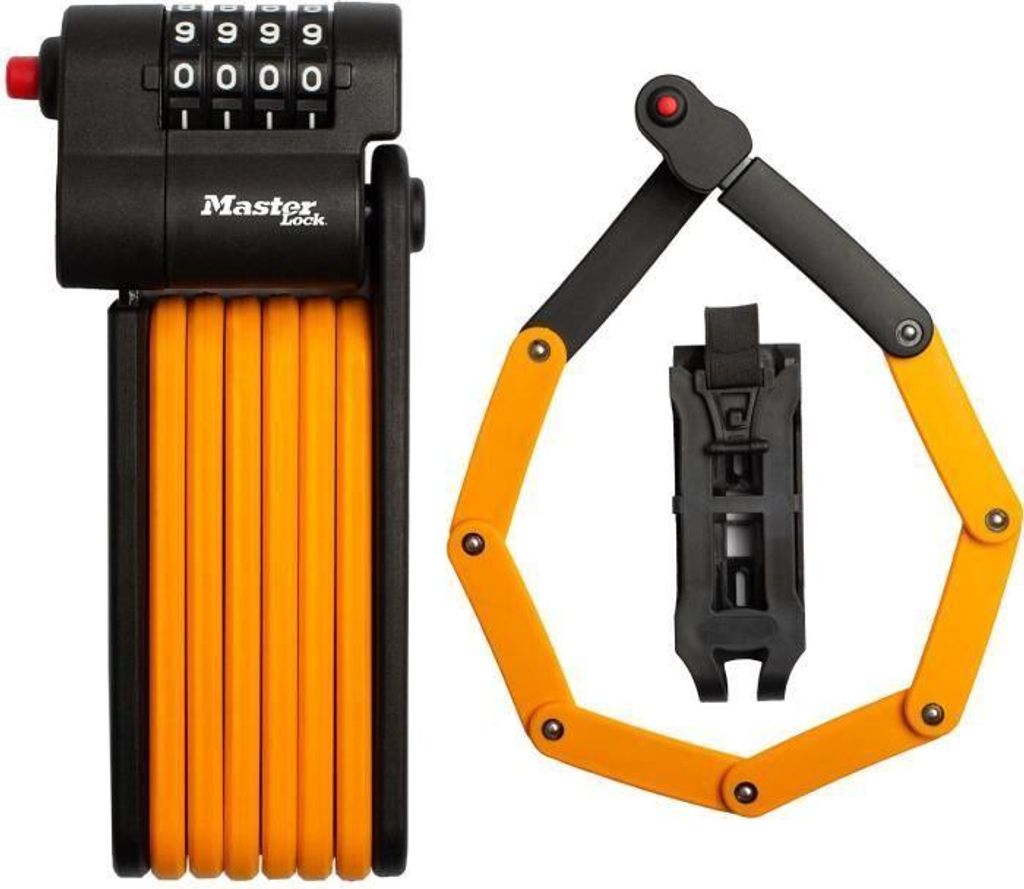 Fahrradschloss, Master Lock 8336EURDPRO, Gehärteter Stahl, Programmierbare Kombination, 180mm Länge