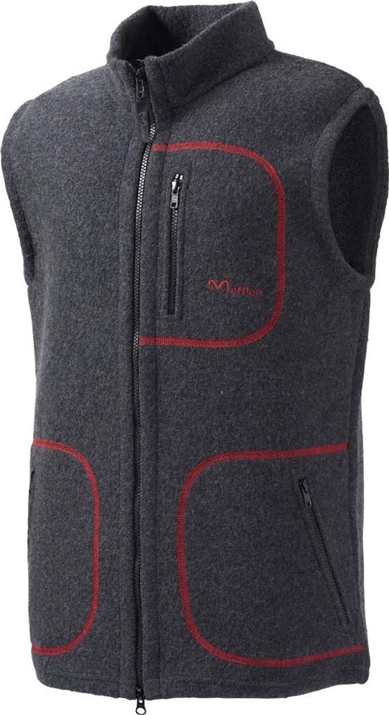 Mufflon W100 Mu-Ivo anthracite-Nähte rot L