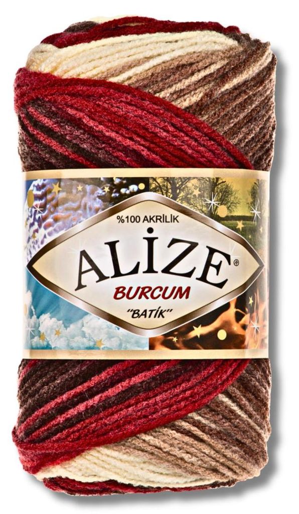 Alize 1x 100g Burcum Batik Wolle mit Farbverlauf, Häkeln, Stricken (4574)