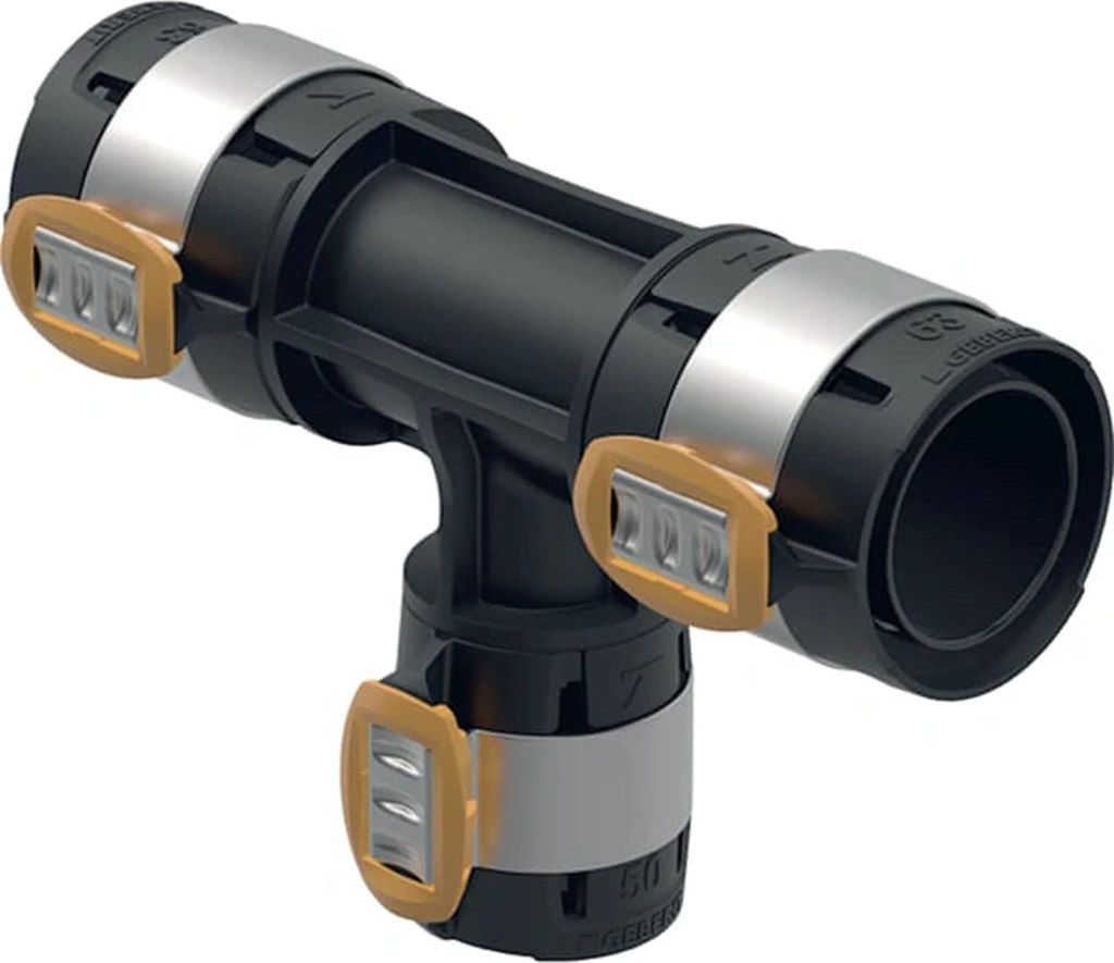 Geberit GE FlowFit T-Stück, reduziert, PPSU, d75 x 50 x75mm, 1 Stk.
