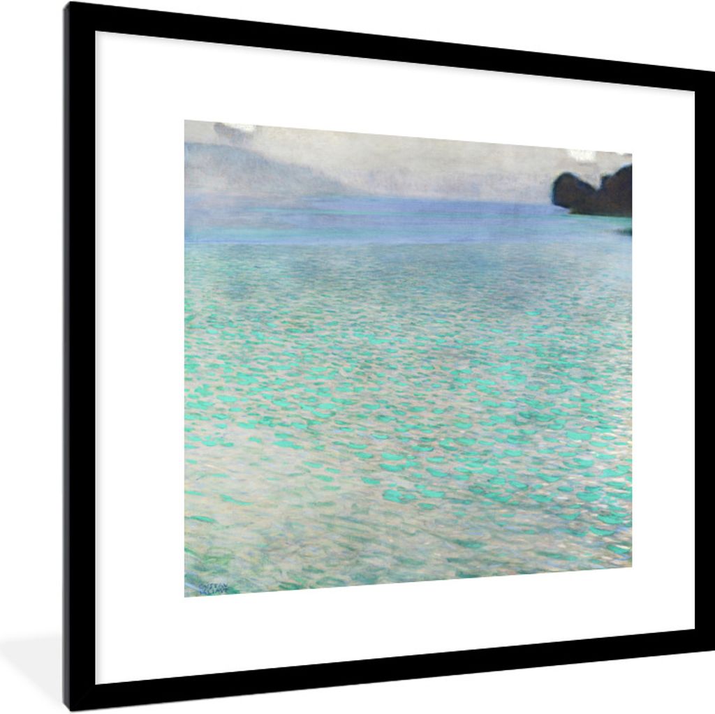 MuchoWow® Gerahmtes Poster Am Attersee - Gustav Klimt 40x40 Produktbild 