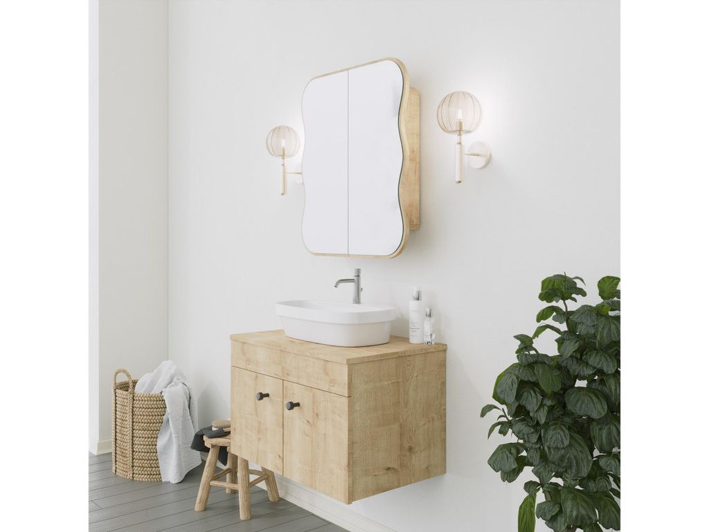 Skye Decor, Day Dream - Oak, Badezimmerschrank, Eiche, 12 x Produktbild 7