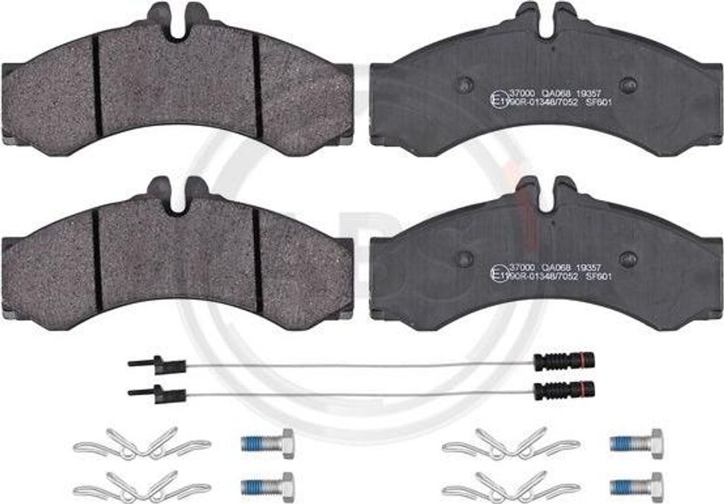 A.B.S. 37000 Bremsbelagsatz, Scheibenbremse OE 05103556AA kompatibel mit Sprinter, Vario