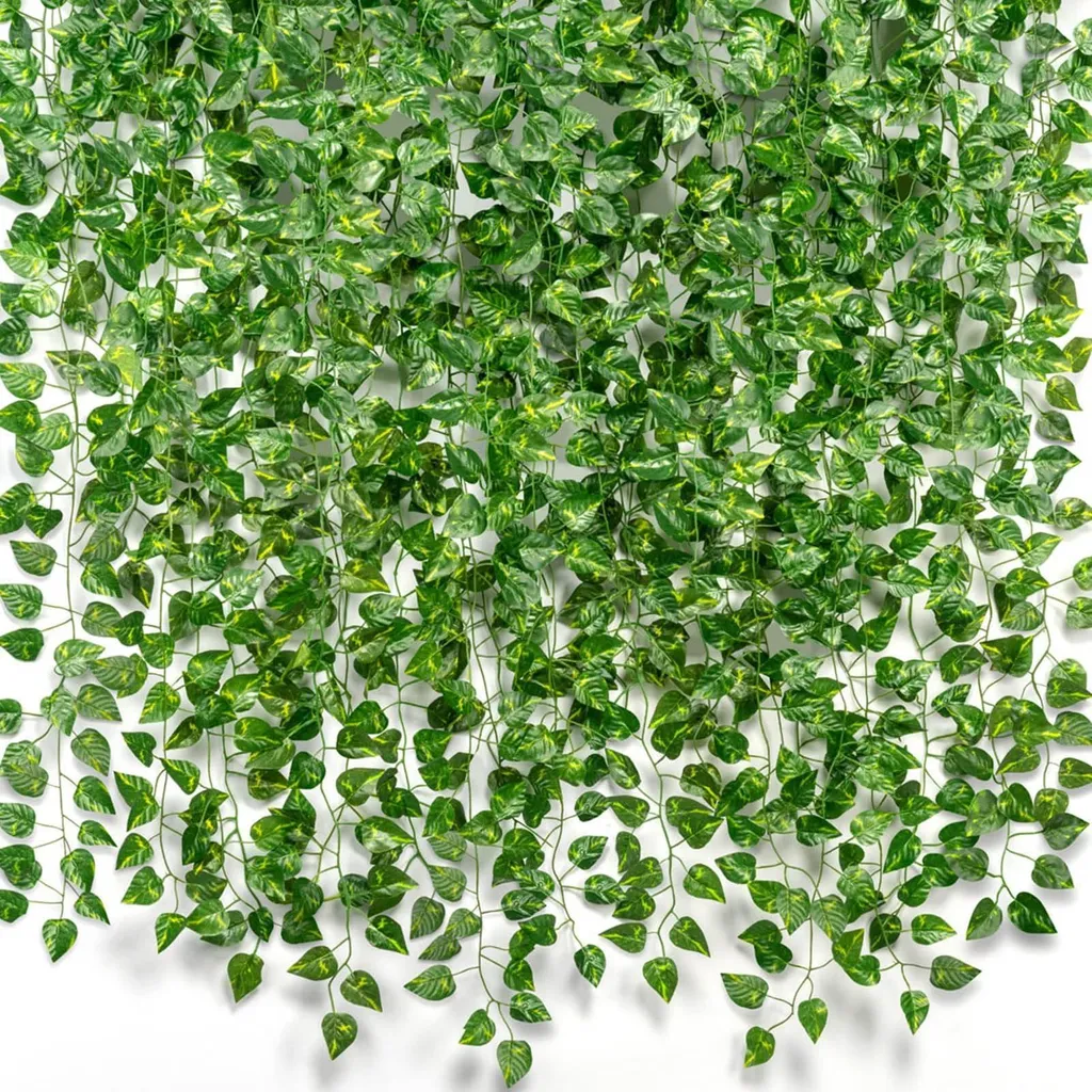 Lierre Artificiel Brise-vue pour Balcon : Lot de 12 Pièces Sans Soin