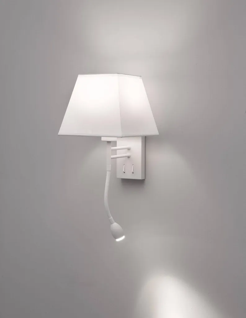 Applique de Chevet Valencia Nova Luce Blanche LED pour Lecture de Nuit