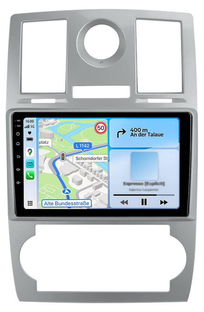 Radio 9 Zoll 6+128GB Android Autoradio für Chrysler 300 Image du produit 