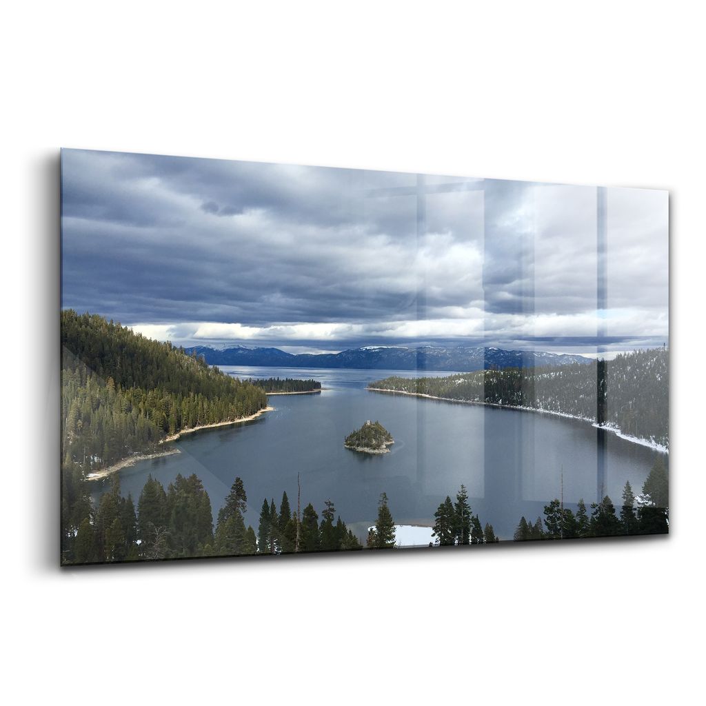 Glasmalerei - dekorative Malerei - moderne Malerei - 140x70 - Seelandschaft