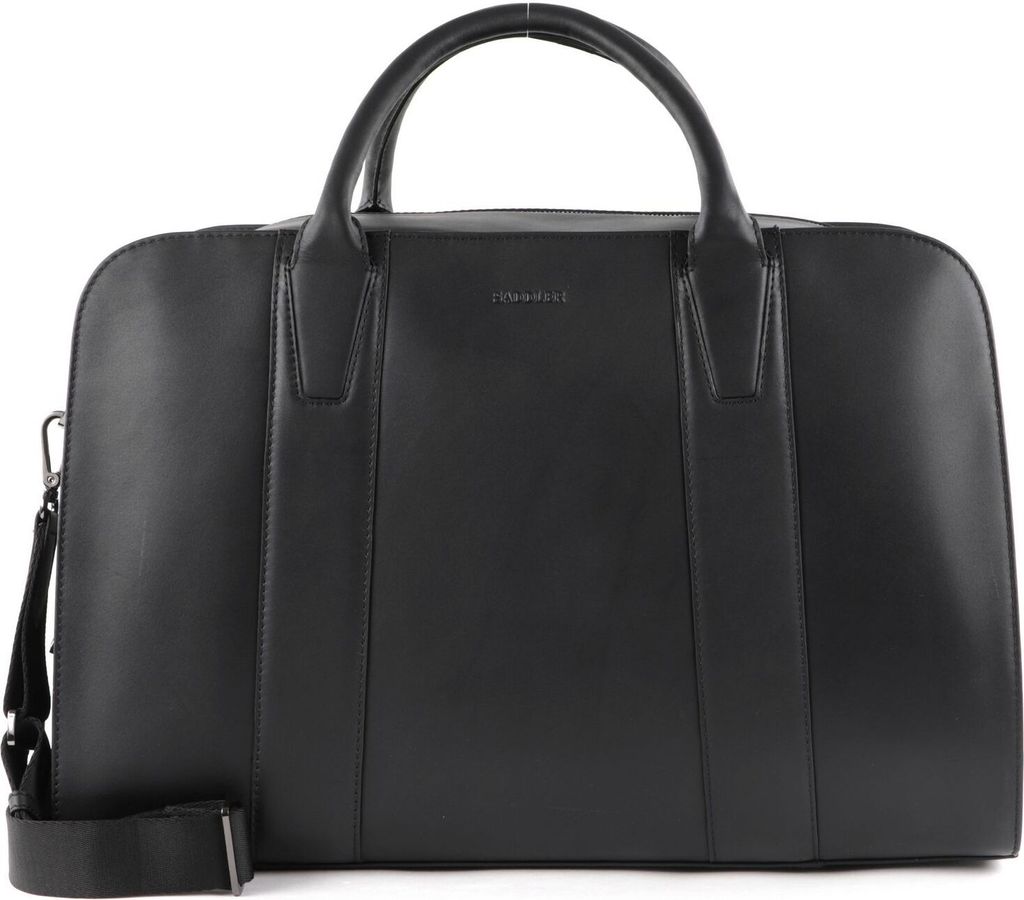 SADDLER Leder Reisetasche Henkeltasche Sao Leather Bag Black schwarz