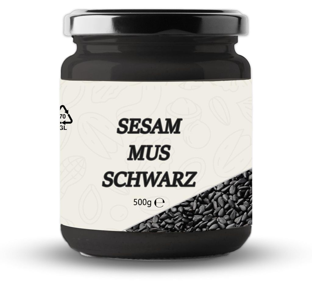Mynatura Schwarzes Sesammus - (500g) - 2 Gläser (2x500g) Produktbild 