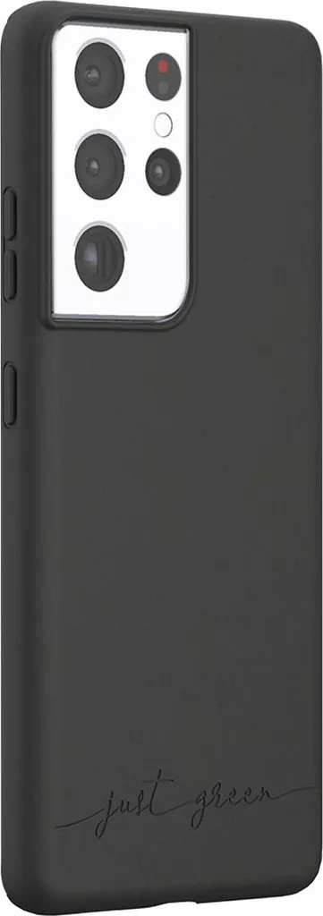 Custodia Samsung S21 Ultra 5G JUST GREEN - Protezione TPU Nero Eco