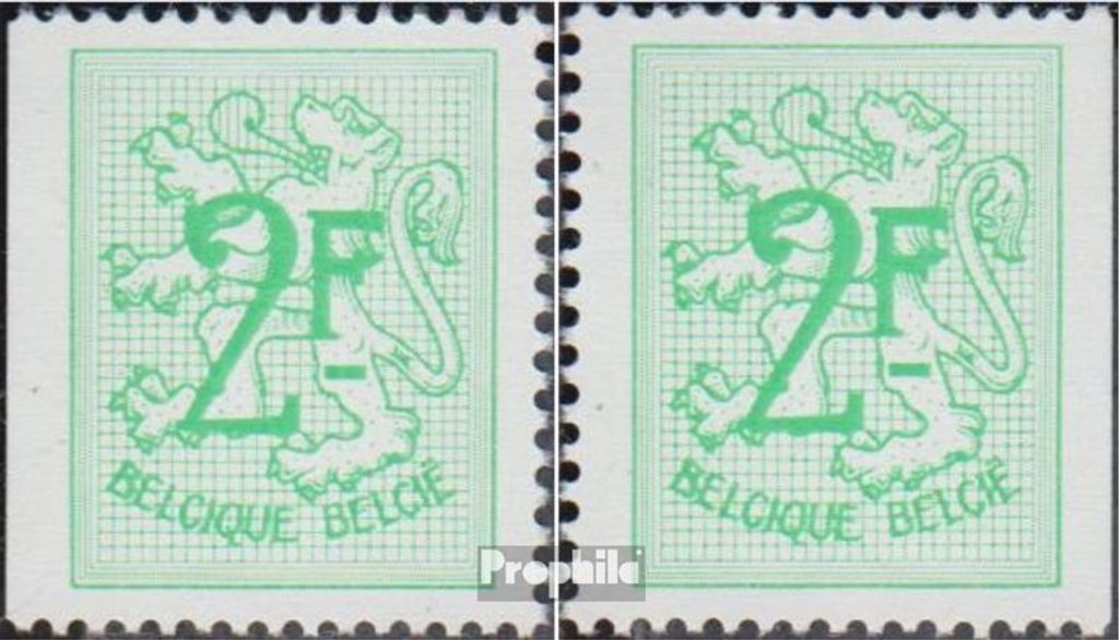 Briefmarken Belgien 1972 Mi 1711Dl,1711Dr postfrisch Löwe Produktbild 