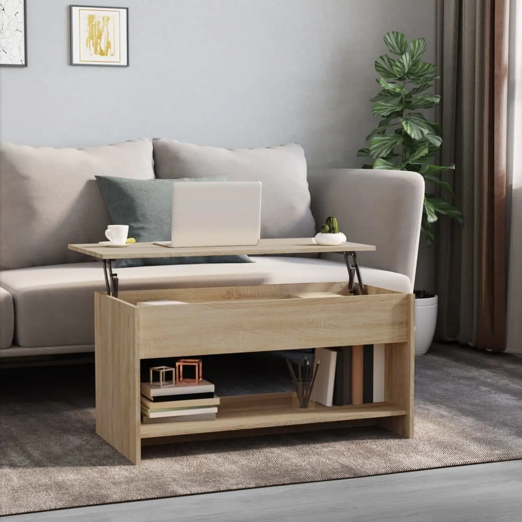 Maison Exclusive - Tavolino Sonoma in rovere 102x50x52,5 cm Materiale ligneo