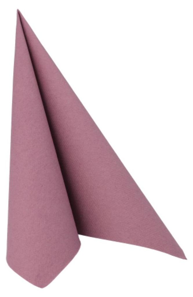 50 Servietten "ROYAL Collection" 1/4-Falz 40 cm x 40 cm plum