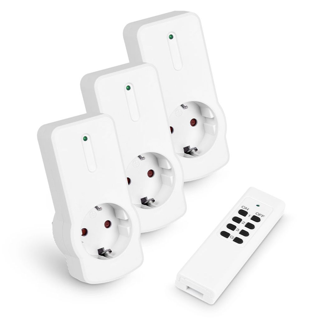 HEITECH Funksteckdosen Set 4-teilig Produktbild 