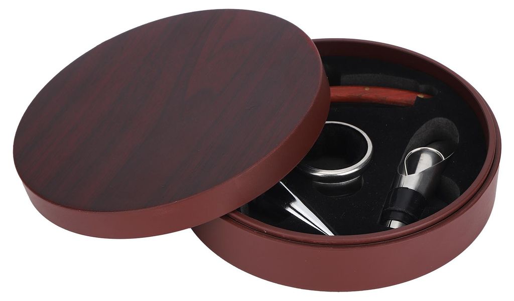 4-teiliges multifunktionales Weinflaschenöffner-Set mit Korkenzieher, Weinausgießer und Geschenkbox