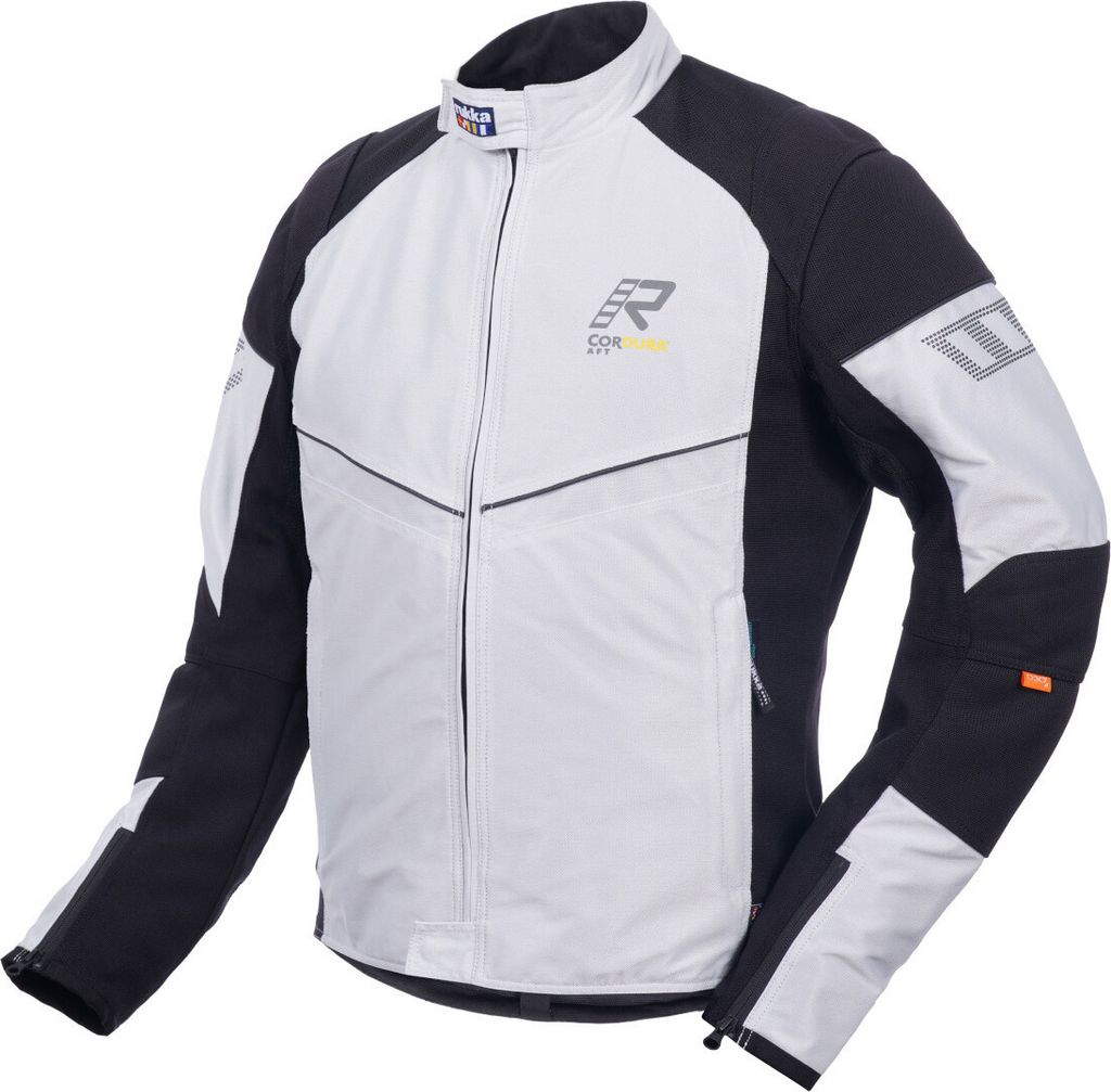 Rukka Airgobi Motorrad Textiljacke, hellgrau/schwarz, 54