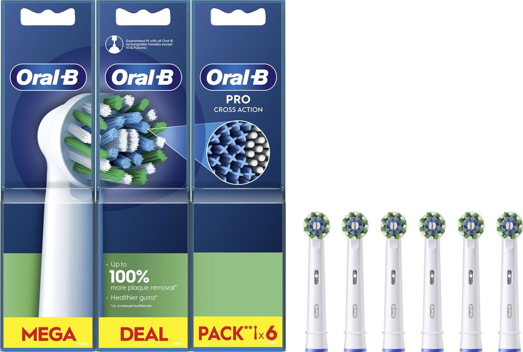 Oral-B | Ersatz-Zahnbürstenköpfe | EB50RX-6 Cross Action Produktbild 