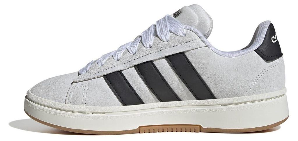 Adidas - "Grand Court Alpha" Sneaker für Damen, Leder, Cloudfoam GT15713 (37 EU) (Grau/Schwarz)