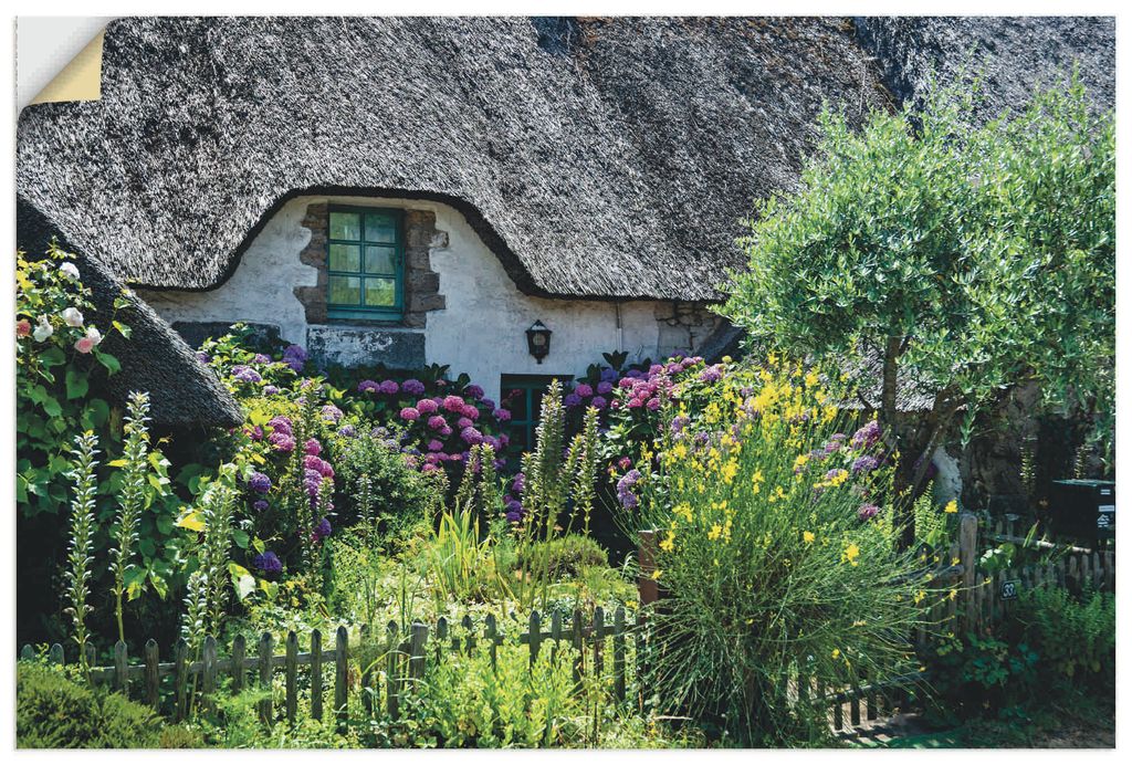 ARTland Wandbild, selbstklebend Altes Landhaus im Norden Frankreichs Größe: 30x20 cm