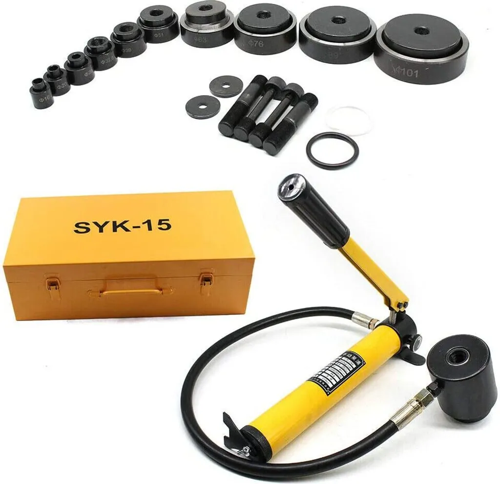 Perforateur hydraulique sans effort pour tôles épaisses de 16 à 101mm