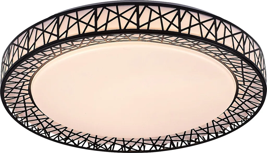 Rabalux 71140 Nilin Plafonnier LED 48W 3400lm Noir et Blanc Rond Ø49cm