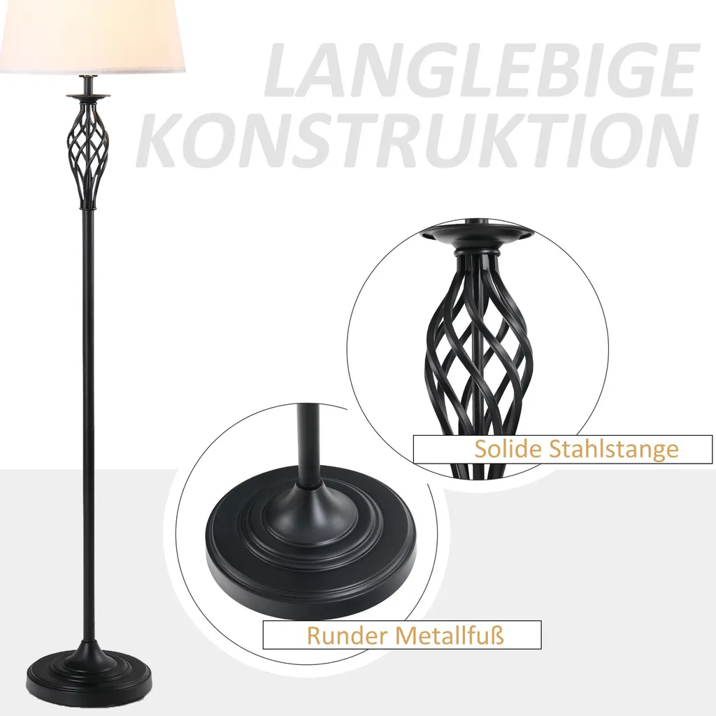 Pack Éclairage Salon Vintage avec Grand Lampadaire et Lampes Table - 6