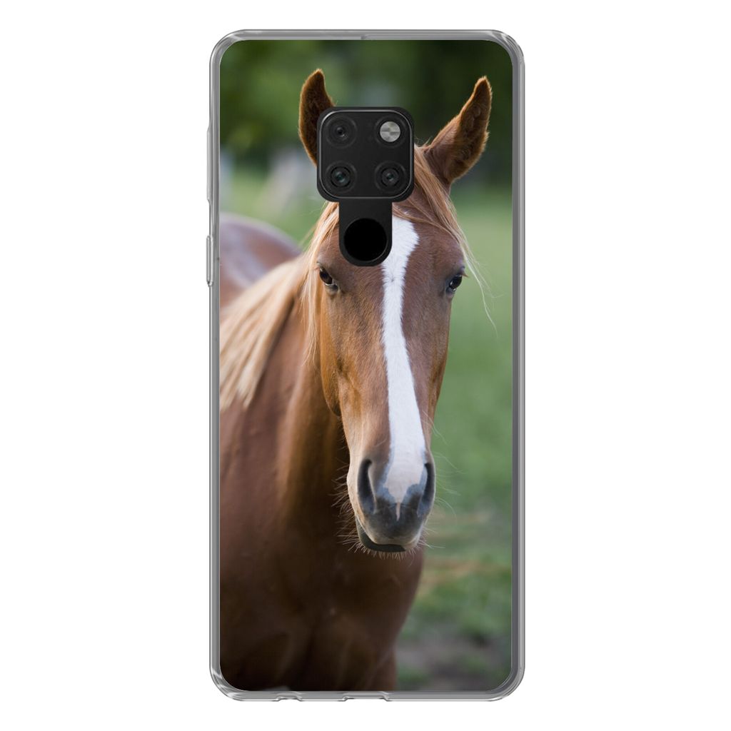 MuchoWow Handyhülle Schutzhülle Hülle für Huawei P40 Lite Pferd - Natur - Porträt Silikon Softcase Handy Hülle - Handy