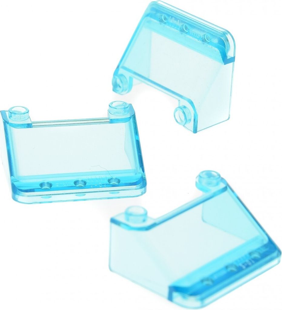 3x Lego čelné sklo 3x4x1 1/3 priehľadné svetlo modré okno Obrázok produktu 